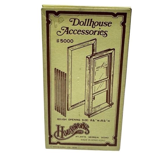 Houseworks Dollhouse Accessories miniature 1/12 wood Window Frame  #5000 New - Picture 1 of 3